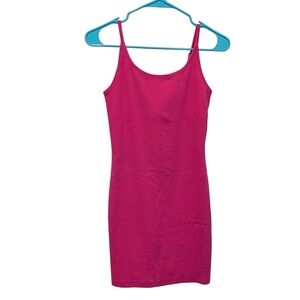 old navy hot pink body con mini dress barbie y2k basic business casual office